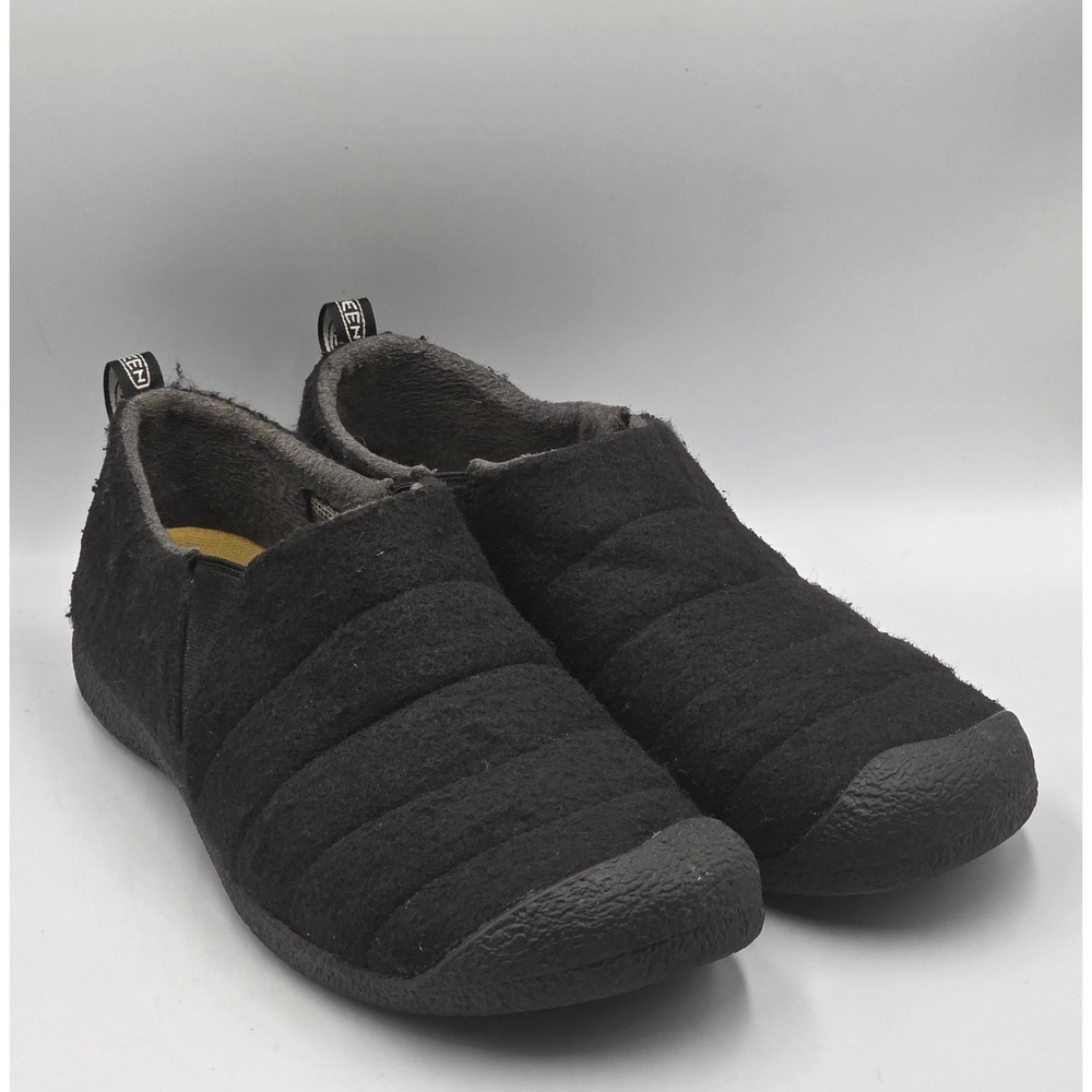 KEEN Howser Canvas Slip On Slippers Men's 12 Black Casual Comfort Shoes